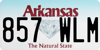 AR license plate 857WLM
