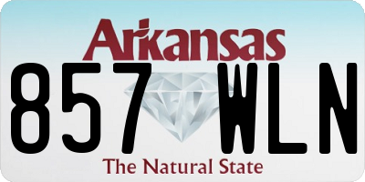 AR license plate 857WLN