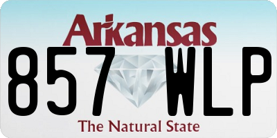 AR license plate 857WLP