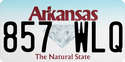 AR license plate 857WLQ