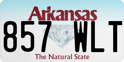 AR license plate 857WLT