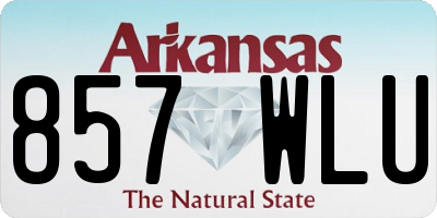 AR license plate 857WLU