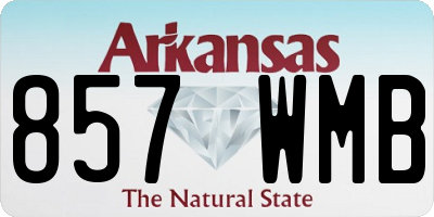 AR license plate 857WMB