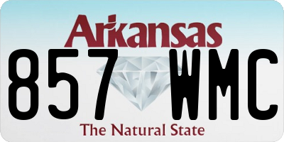 AR license plate 857WMC
