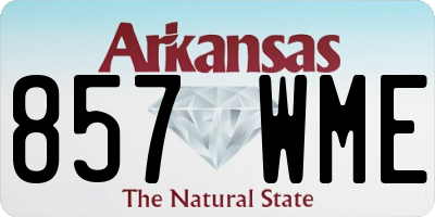 AR license plate 857WME