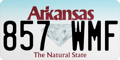 AR license plate 857WMF