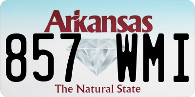 AR license plate 857WMI