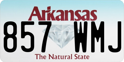 AR license plate 857WMJ