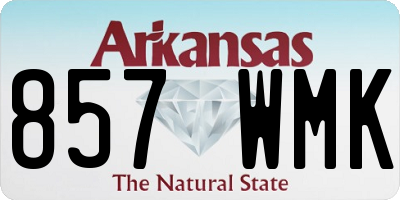 AR license plate 857WMK