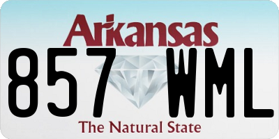 AR license plate 857WML