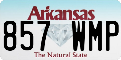 AR license plate 857WMP