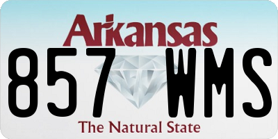 AR license plate 857WMS