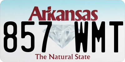 AR license plate 857WMT
