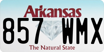 AR license plate 857WMX