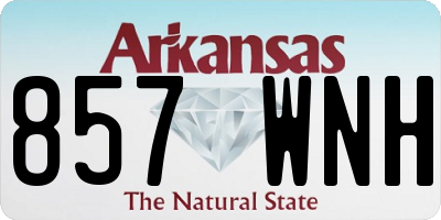 AR license plate 857WNH