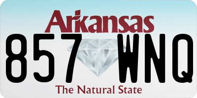AR license plate 857WNQ