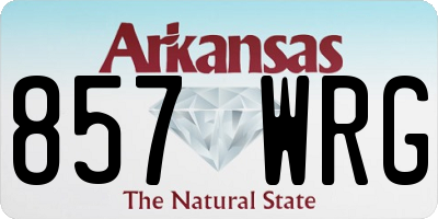 AR license plate 857WRG