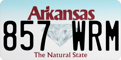 AR license plate 857WRM