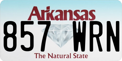 AR license plate 857WRN
