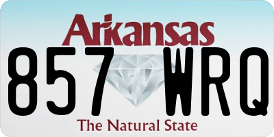 AR license plate 857WRQ