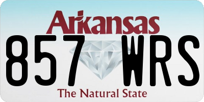 AR license plate 857WRS