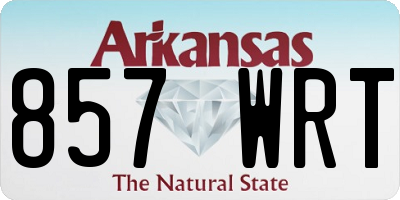 AR license plate 857WRT