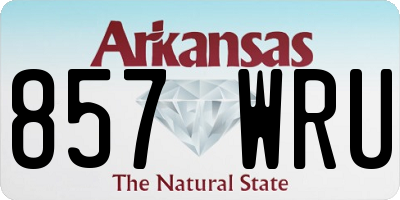 AR license plate 857WRU