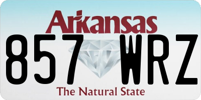 AR license plate 857WRZ