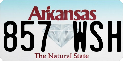 AR license plate 857WSH