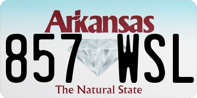 AR license plate 857WSL
