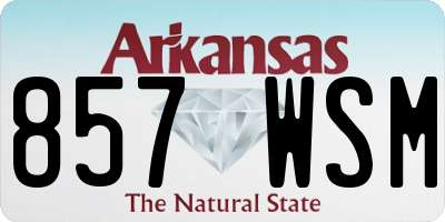 AR license plate 857WSM