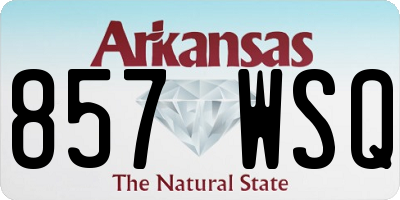 AR license plate 857WSQ