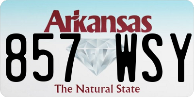 AR license plate 857WSY