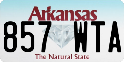 AR license plate 857WTA