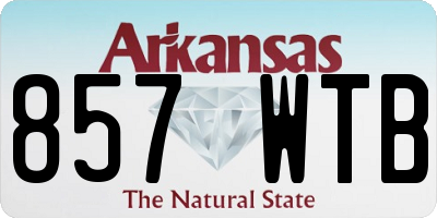 AR license plate 857WTB