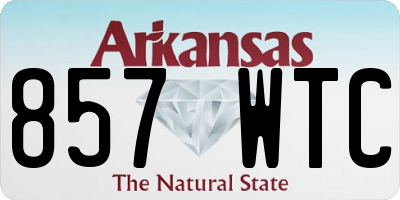 AR license plate 857WTC