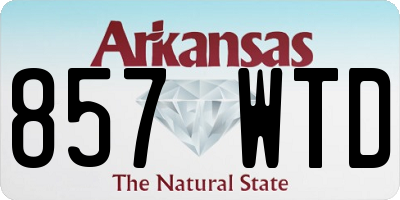 AR license plate 857WTD