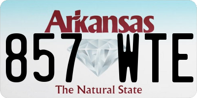 AR license plate 857WTE