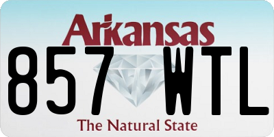 AR license plate 857WTL
