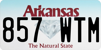 AR license plate 857WTM