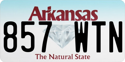AR license plate 857WTN