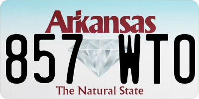 AR license plate 857WTO