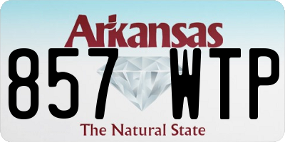 AR license plate 857WTP