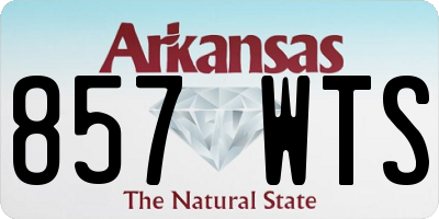 AR license plate 857WTS