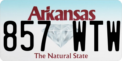 AR license plate 857WTW