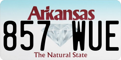 AR license plate 857WUE