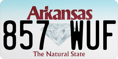 AR license plate 857WUF