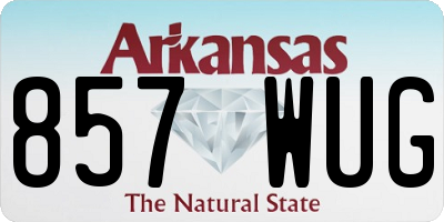 AR license plate 857WUG