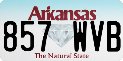 AR license plate 857WVB