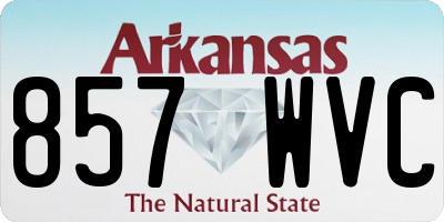 AR license plate 857WVC